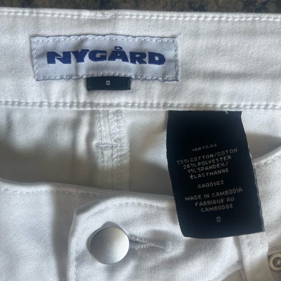 Nygard white crop pant - size 8 - Picture 2 of 4
